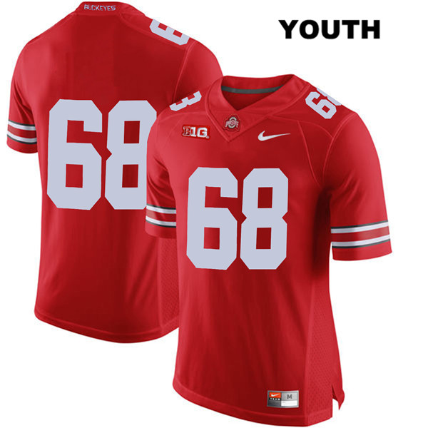 Ohio State Buckeyes Youth Zaid Hamdan #68 Red Authentic Nike No Name College NCAA Stitched Football Jersey OY19A22LN